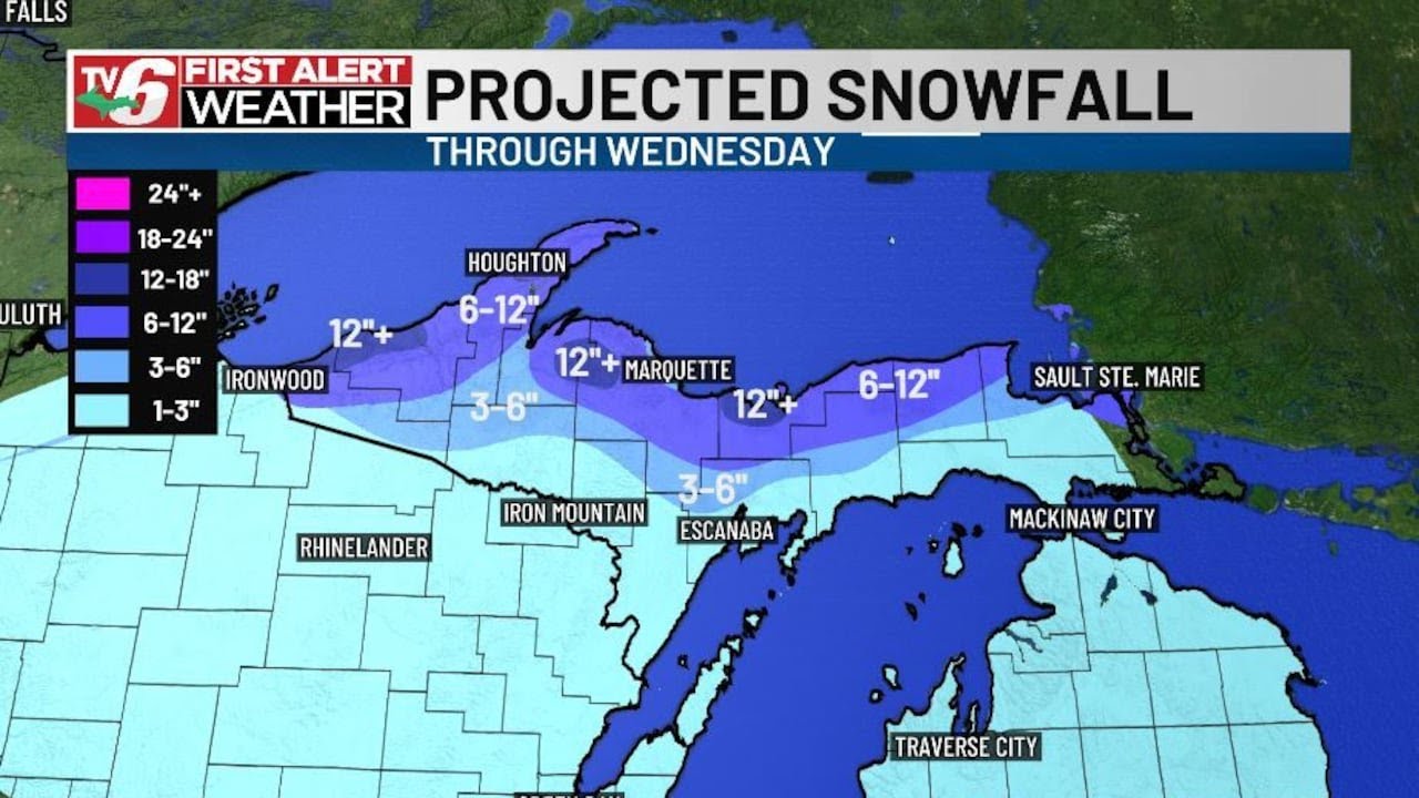 First Alert Weather Day Wednesday: Heavy snow risk, high winds - YouTube