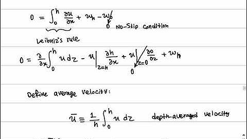 Lecture 10, Part 2 - Surface Overland Flow, Shallow Water Equations with Friction and Gravity Forces