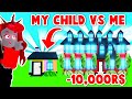 Who Can Create The Better House? Me Vs My Child Build Challenge In Adopt Me! (Roblox)