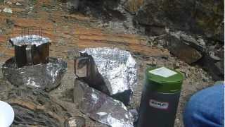 Alcohol Stove Cooking: Family Backpacking Picnic