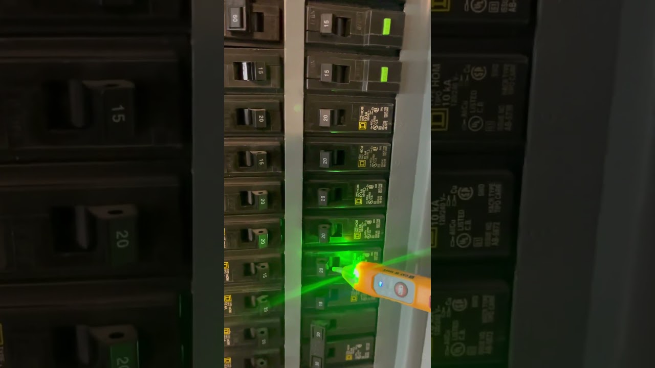 Testing Breaker Box | Klein Tools Dual Range Non Contact Voltage Tester!