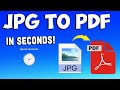 How to Convert JPG to PDF in Seconds – Fast & Easy Method!