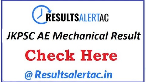JKPSC AE Mechanical Result 2023 Cut off marks, Merit list download link