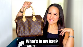 LOUIS VUITTON CLASSIC SPEEDY 25 | What&#39;s In My Bag | Organize My Bag | Dee LaVigne