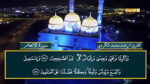 رعد بن محمد الكردي " ما تيسر من سورة الأنعـام