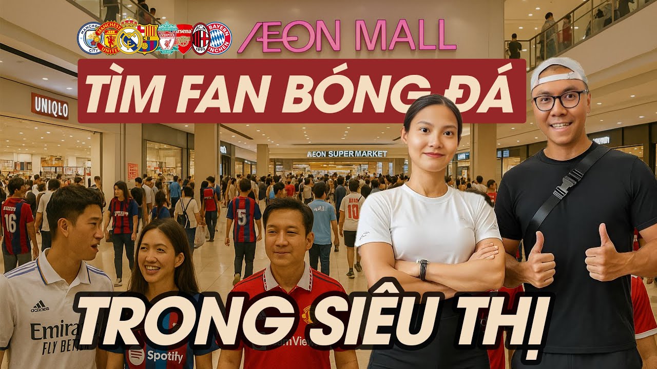 Thử thách tìm fan bóng đá trong siêu thị | Real Madrid Barcelona Manchester United Arsenal Liverpool