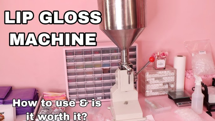 Cleaning my lip gloss machine! 🤩💗 Try to guess how long it takes