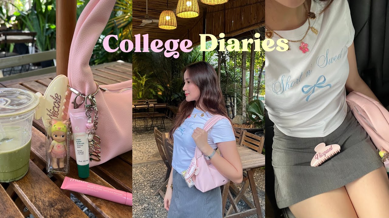 College Diaries | Popmart unboxing, movie date & school days 🍃🪷🎀