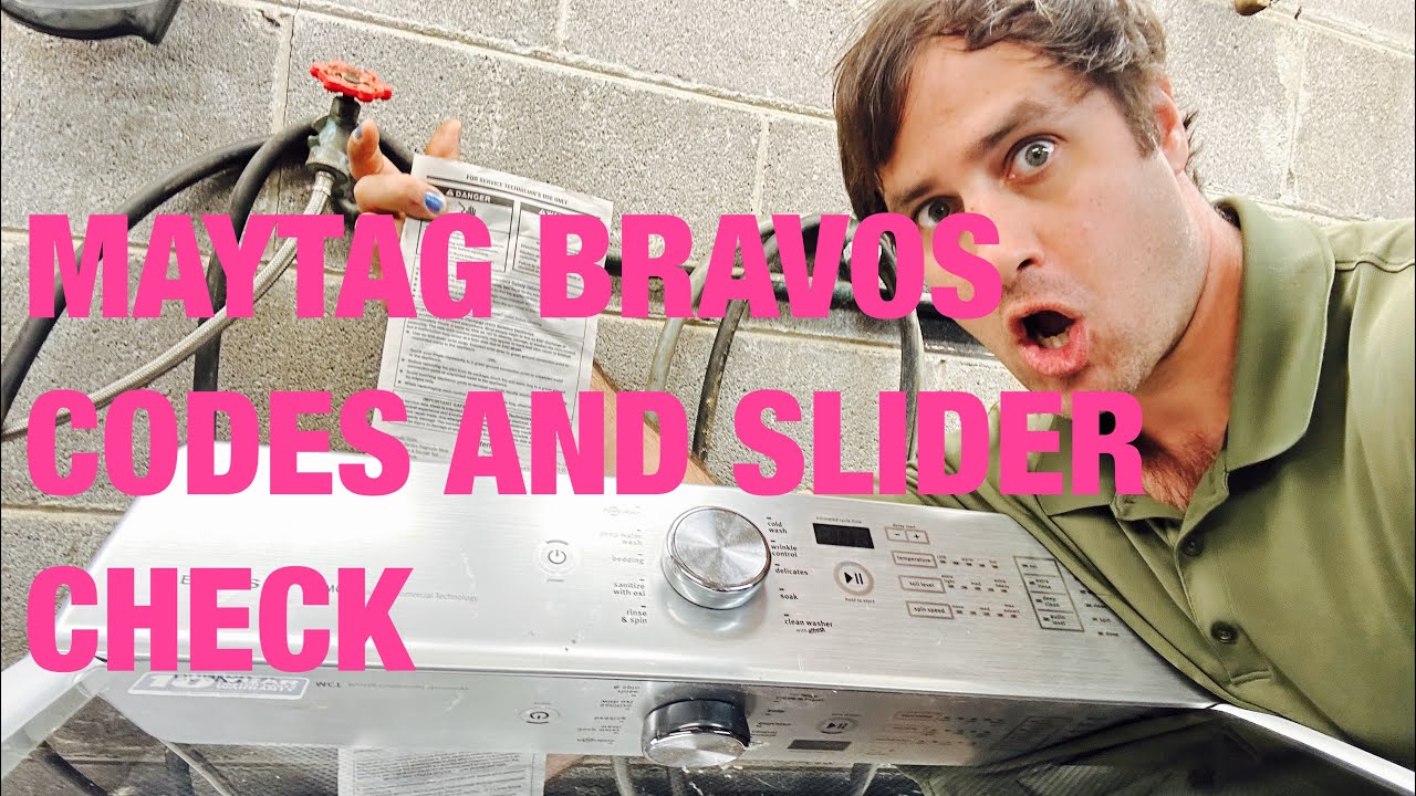 Maytag bravos washer not spinning so we check the codes and slider real