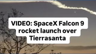 SpaceX Falcon 9 rocket launch over Tierrasanta