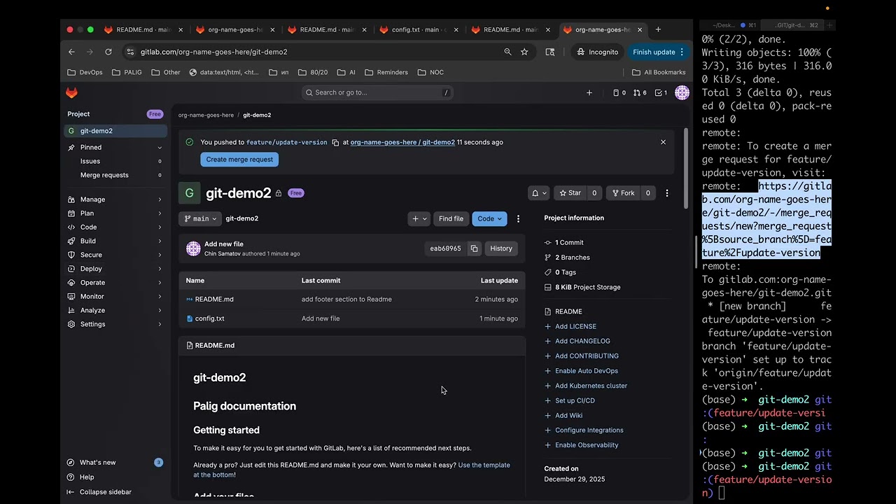 Git Rebase Explained | Fast-Forward Merges & Conflict Resolution in GitLab