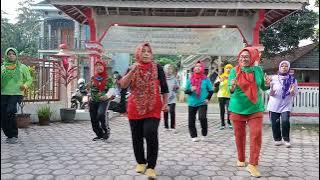senam kreasi ' buih jadi permadani ' edisi latihan lansia puji waserpan