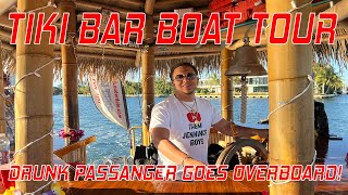 TIKI BAR BOAT ON THE FORT LAUDERDALE INTERCOASTAL WITH RICH & FAMOUS SUPERSTAR HOMES | VLOG