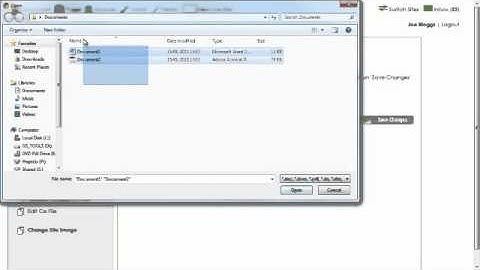 How do I upload multiple documents to my website using 16 Interactive CMS Content Management System?