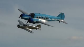 Avro Anson and Spartan Executive at Old Warden 6th October 2013