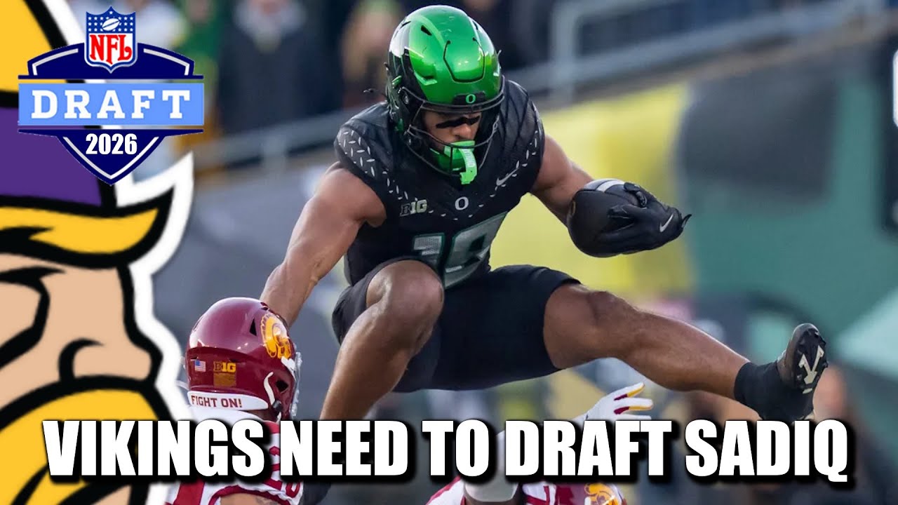 Vikings NEED to Draft Oregon TE Kenyon Sadiq (After Cutting Hockenson)
