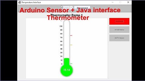 Thermometer Application with Arduino + Java Code integration