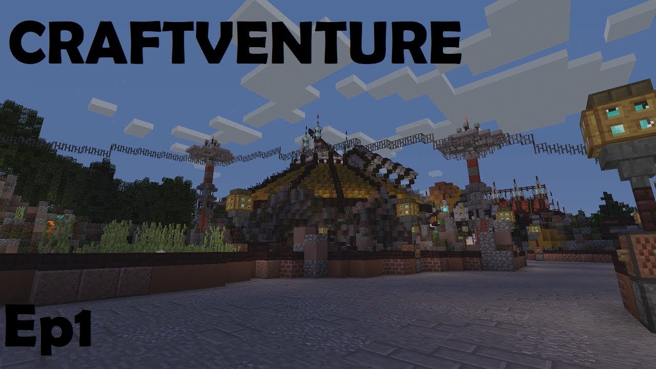 Minecraft Theme Park Server Ep1 (Craftventure) - YouTube