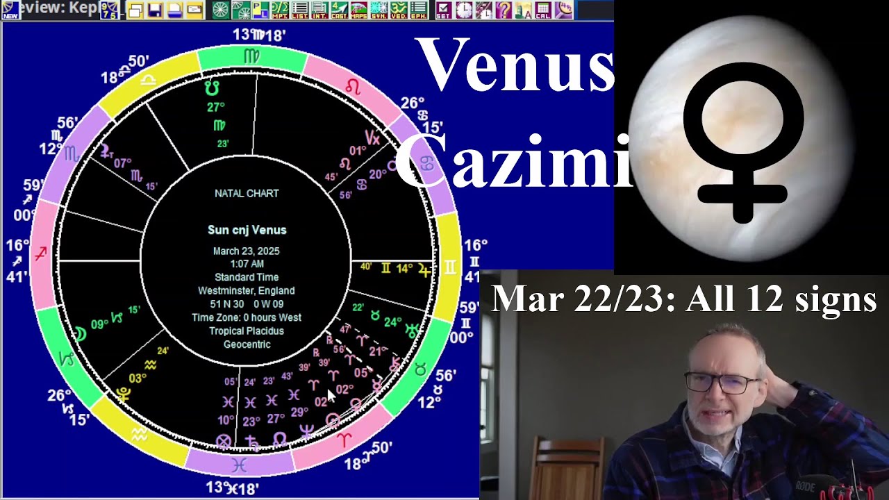Astrology for the Wkd Mar 22 2025 ALL 12 SIGNS Venus Cazimi YouTube