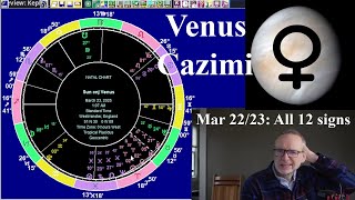 Astrology for the Wkd Mar 22 2025 ALL 12 SIGNS Venus Cazimi