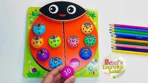 Learn Colors, Numbers & More with Fun Ladybug Puzzle for Kids! | Coloring, Counting & Number Words