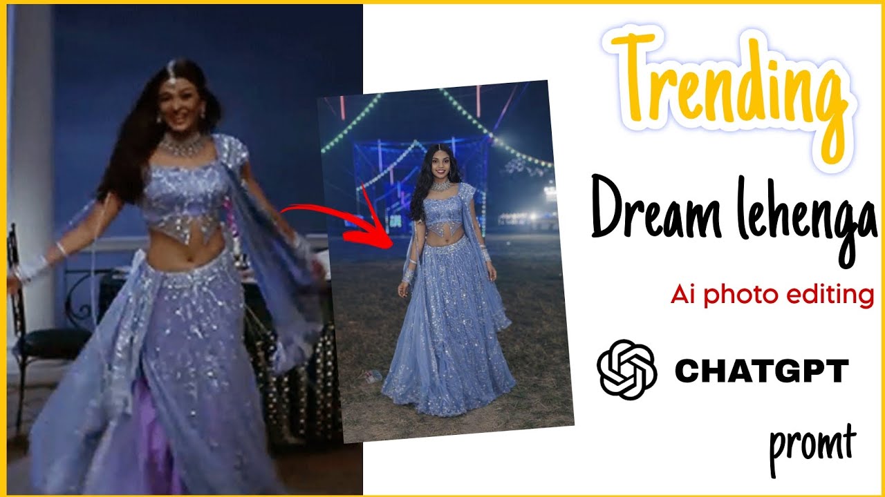 Trending dream lehenga ai photo editing | aishwarya rai dream lehenga ai photo editing 