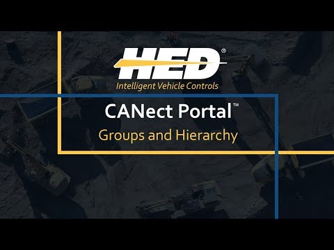 HED CANect Portal™ - Groups and Hierarchy