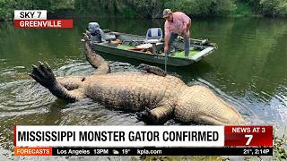 Hunter Found Mississippi's Largest Alligator Ever Dead   But One Detail Made Locals Fear The Water!