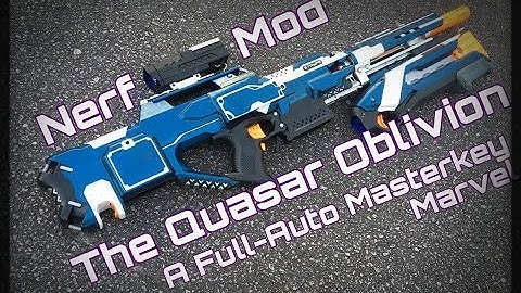 NERF MOD: The "Quasar Oblivion", a Full Auto, Ammo Counting, Moduluar Rifle