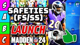 RANKING the BEST Safeties (FS/SS Outdated) in Madden 24 Ultimate Team (Tier List)
