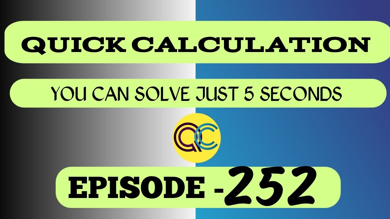 Quick Calculation Viral Maths Navneet Sir Episode 