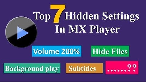 Top 7 MX Player Hidden Setting Secret Features You Must Know In Android |Technical Jagattu