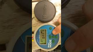 Sideways! Hunter Node Timer Battery Controller Irrigation Video 3of6 Start Time Setting Program NYC