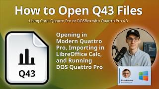 How to Open Q43 Files (Quattro Pro 4.3 for DOS Spreadsheet)