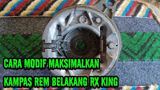 Kampas Rem Tromol RX KING (PSP) - Kanvas Brake Shoe Sepatu Rim Roda Belakang YAMAHA RXK NEW  SCORPIO  BYSON