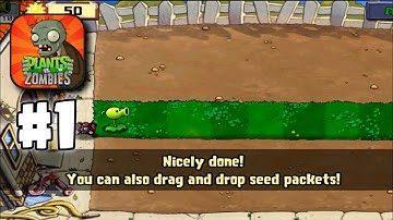 Plants vs Zombies || Gameplay Walkthrough Part 1 || Day Level 1-5 (Android, IOS)