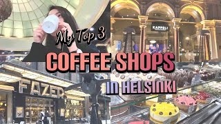 My TOP 3 COFFEE SHOPS in HELSINKI, FINLAND || FINNISH COFFEE