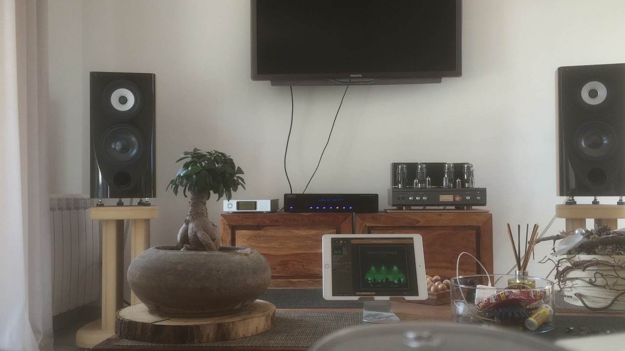 airtight atm2 tube puissance  kt120 preamp nos mullard source aurender hp tad dac helixir magique!