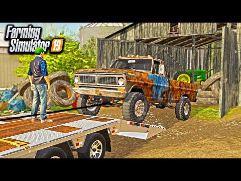 OLD BARN FIND! RUSTY 71' FORD TRUCK- (HASN'T MOVED IN 20 YEARS) | FARMING SIMULATOR 2019