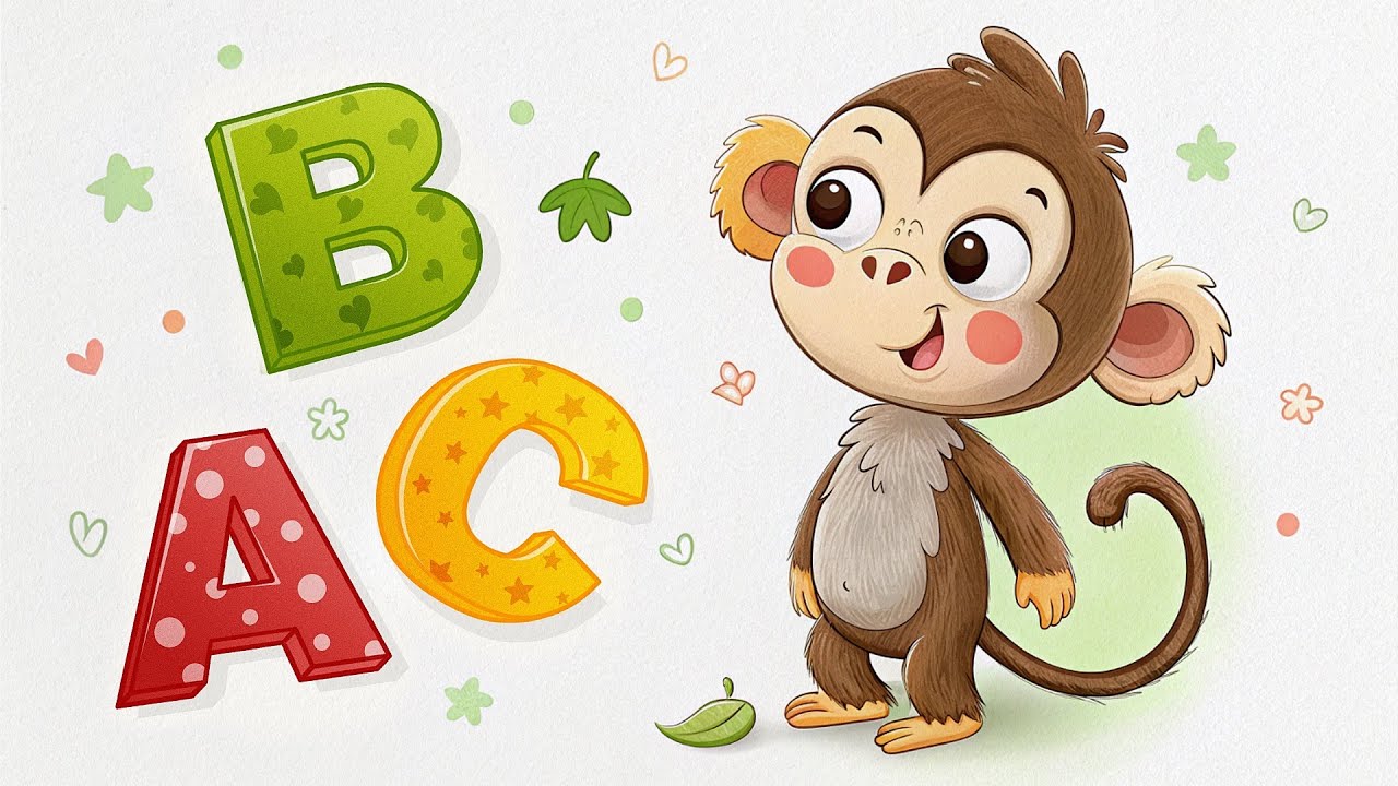 🎵 Best Monkey ABC Song for Toddlers 🐒 | Learn the Alphabet A–Z