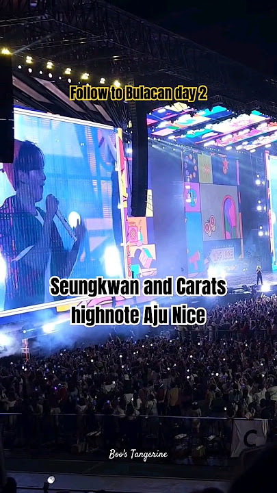 Seungkwan and Carats highnote at Follow to Bulacan Day 2 #seventeen #shorts #bulacan #ajunice #kpop