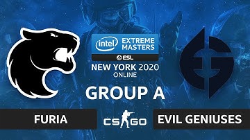 CS:GO - Evil Geniuses vs. FURIA [Overpass] Map 2 - IEM New York 2020 - Group A - NA