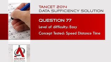 TANCET Past Papers : TANCET 2014 DS : Speed Distance Time
