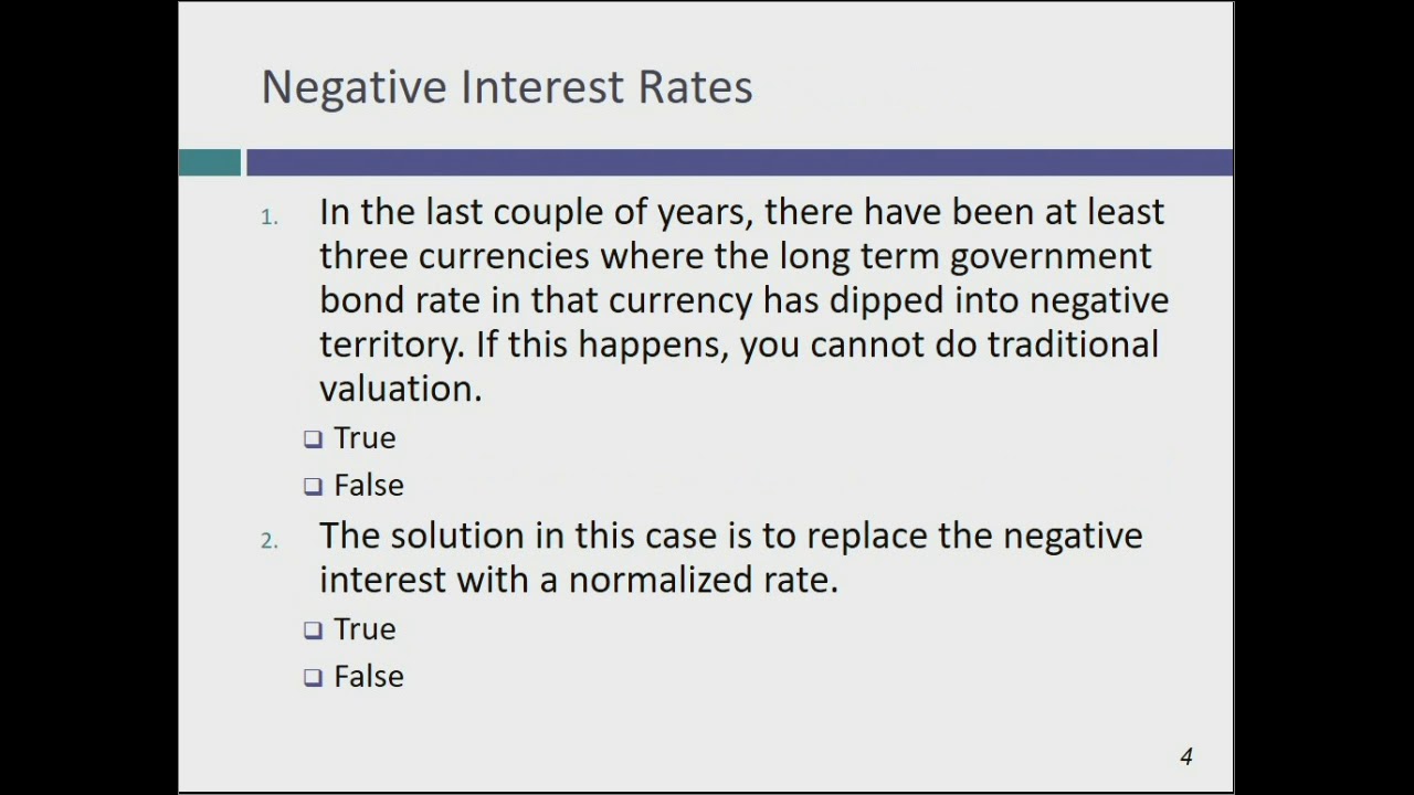 Session 4 First steps on discount rates Risk free rates and ERP