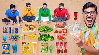 ₹1,00,000 Colour Food Challenge🔥- अपने रंग की चीज खाओ और जीतो एक लाख image