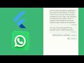 How to create WhatsApp Chat bubble in Flutter #flutter #whatsapp #chat #crossplatform