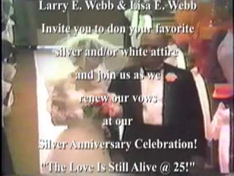 Larry & Lisa Webb's 25th Wedding Anniversary Annou...