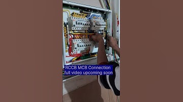 RCCB MCB Connection #3phase db dressing #wiring #viralshort