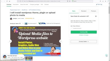 Install Wordpress theme plugin media files service Fiverr.com/gearguy best Wordpress work gig seller