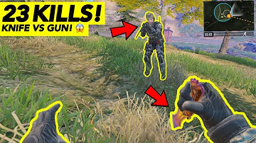 KILLING LAST PLAYER WITH KNIFE | SOLO VS SQUAD | COD MOBILE